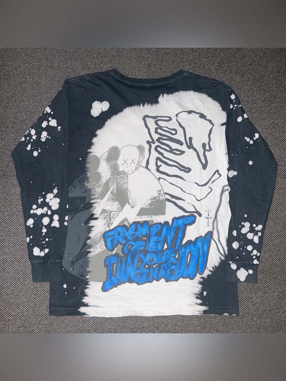 Rare Cactus Jack Kaws Fragment of Imagination long sleeve t shirt size medium